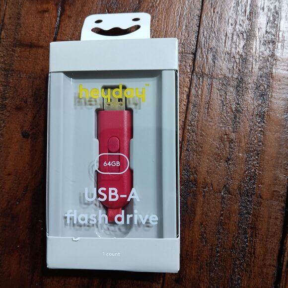 heyday  usb-a flash drive 64gb red - Picture 1 of 2